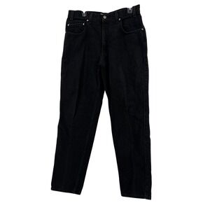 90s Levi Strauss Signature 545 Loose Fit Black Denim Jeans Mens W34 L32